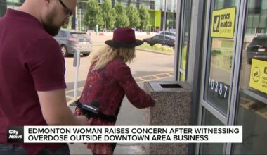 Edmonton woman concerned after witnessing overdose outside downtown area business
