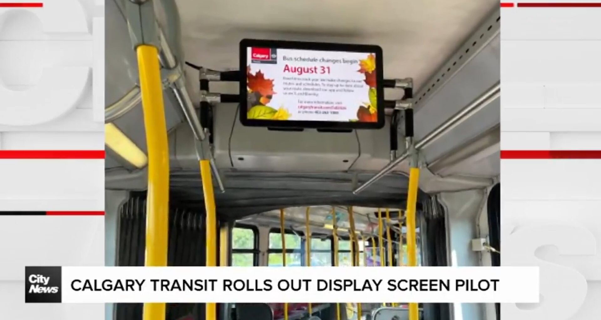 Calgary Transit rolls out display screen pilot