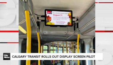 Calgary Transit rolls out display screen pilot