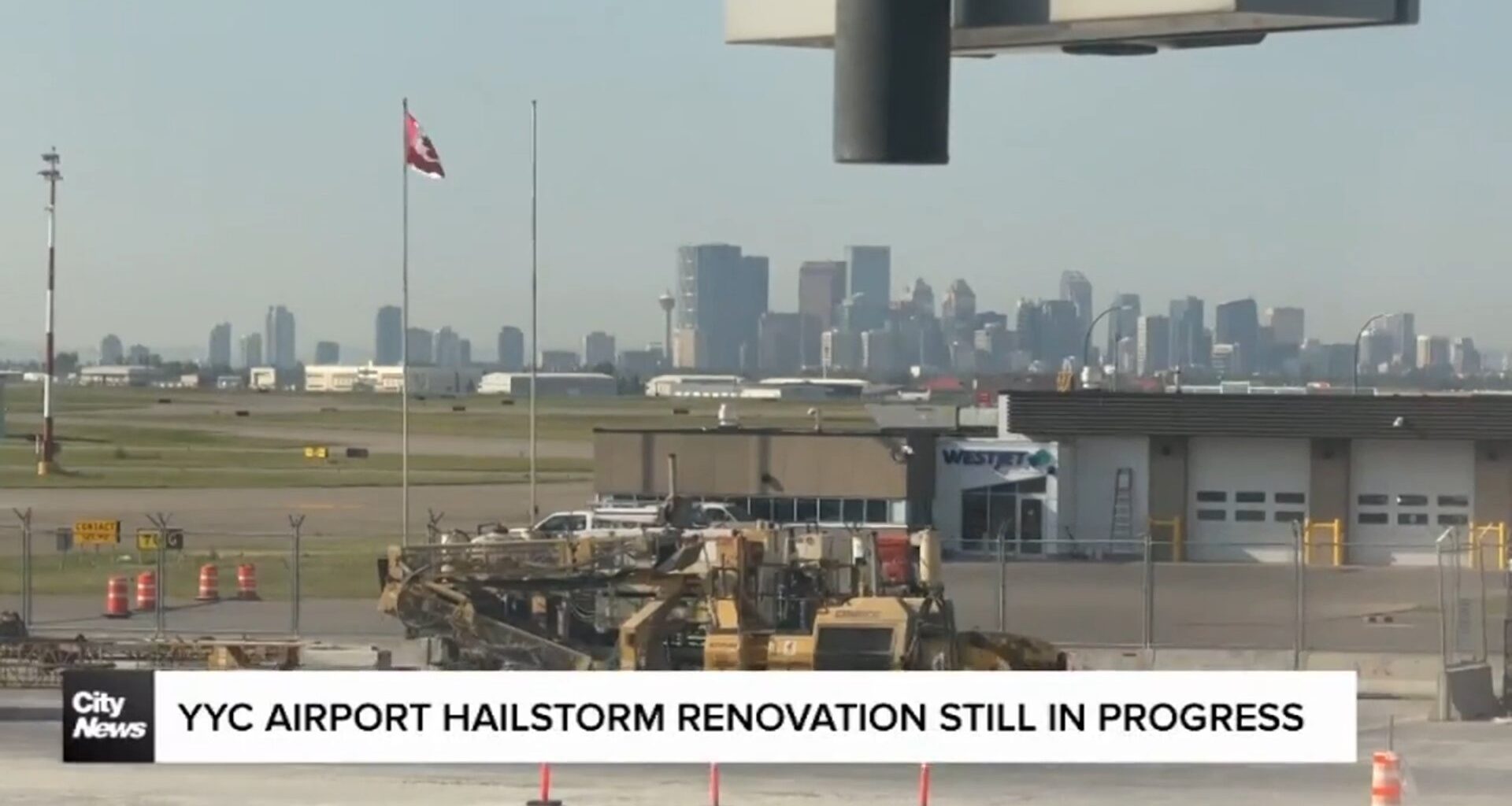 YYC Calgary Airport hailstorm renovation still in progress