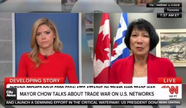 Toronto mayor stresses cooperation in US news appearances