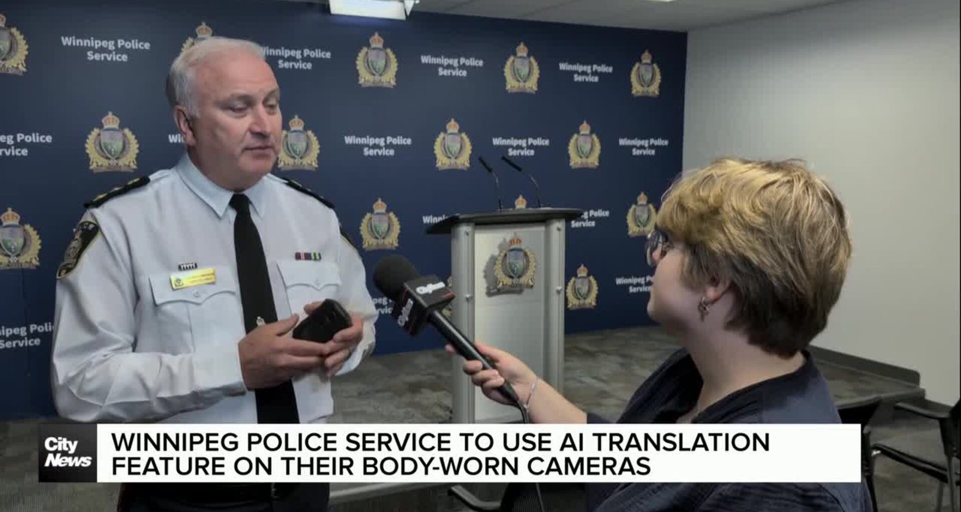 Winnipeg police to use AI translation feature on their body-worn cameras