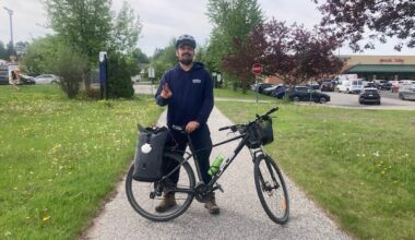 He bikes from Gatineau to Montreal. Here's why he takes the long way
