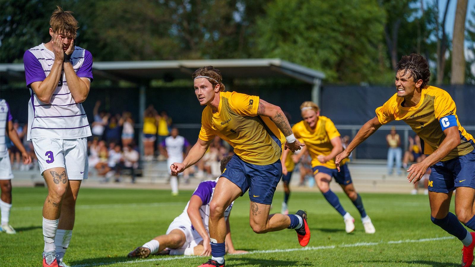 Three Unanswered Goals Power U-M to Win over Niagara