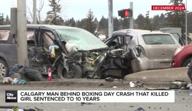 Calgary man behind fatal Boxing Day crash, sentenced to 10 years