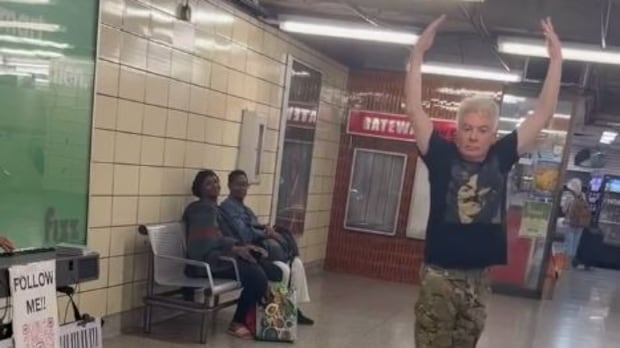 Mike Myers danced in a Toronto subway station. Commuters were unfazed