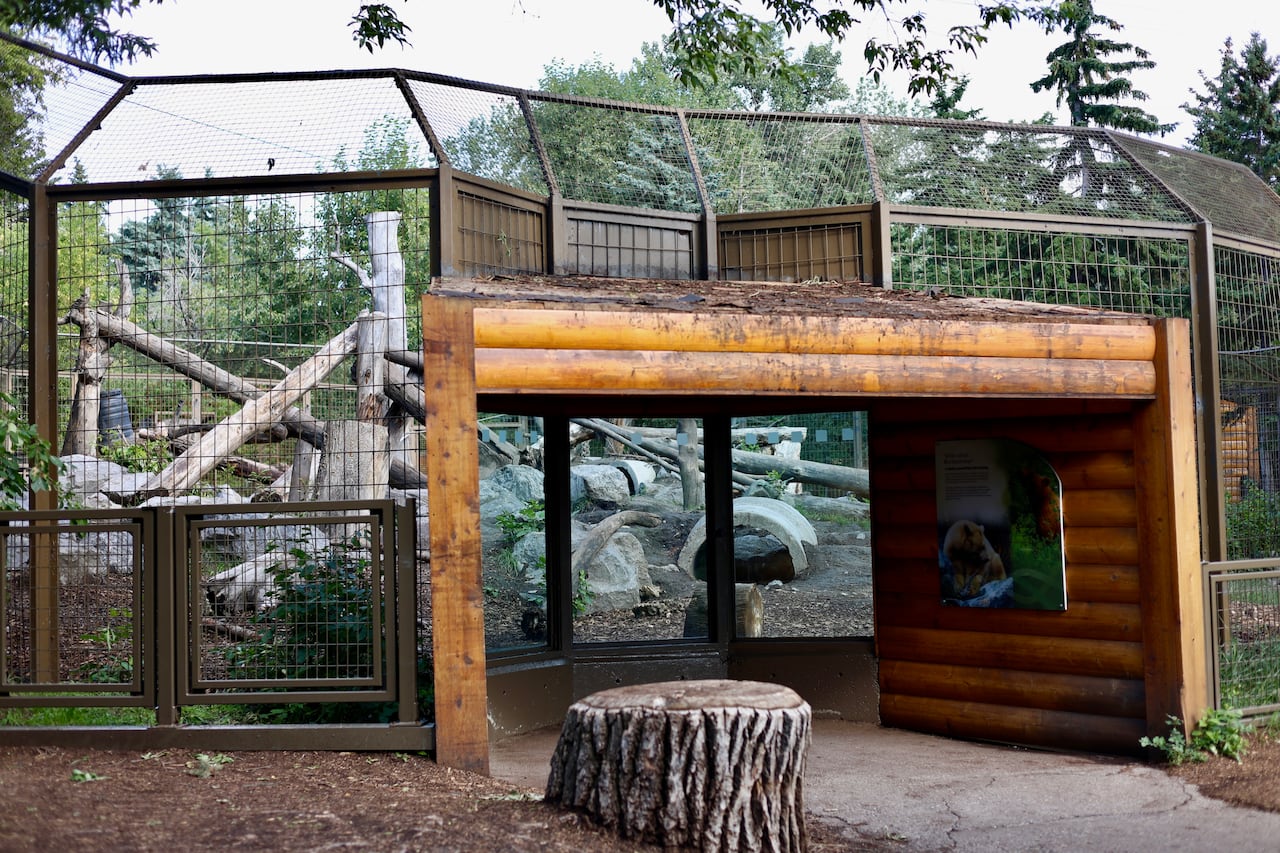 A zoo exhibit.