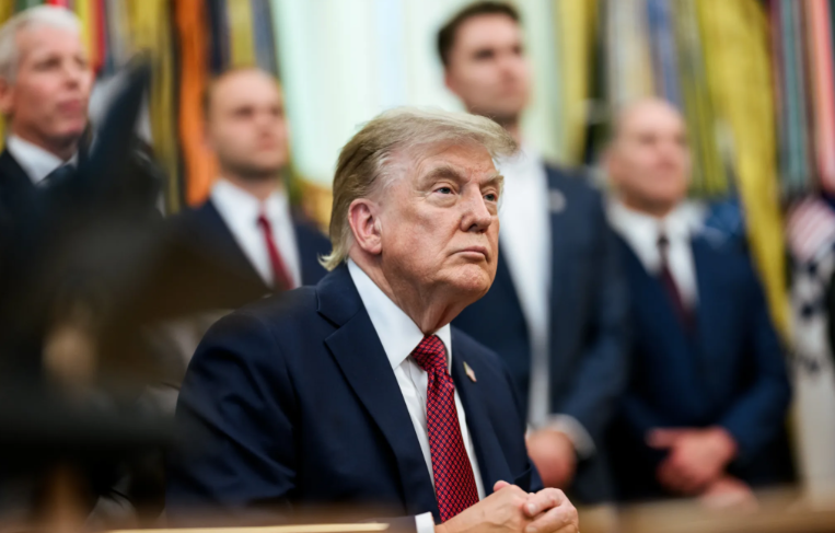 A Canadian city is taking the first steps towards renaming a street named after US President Donald Trump