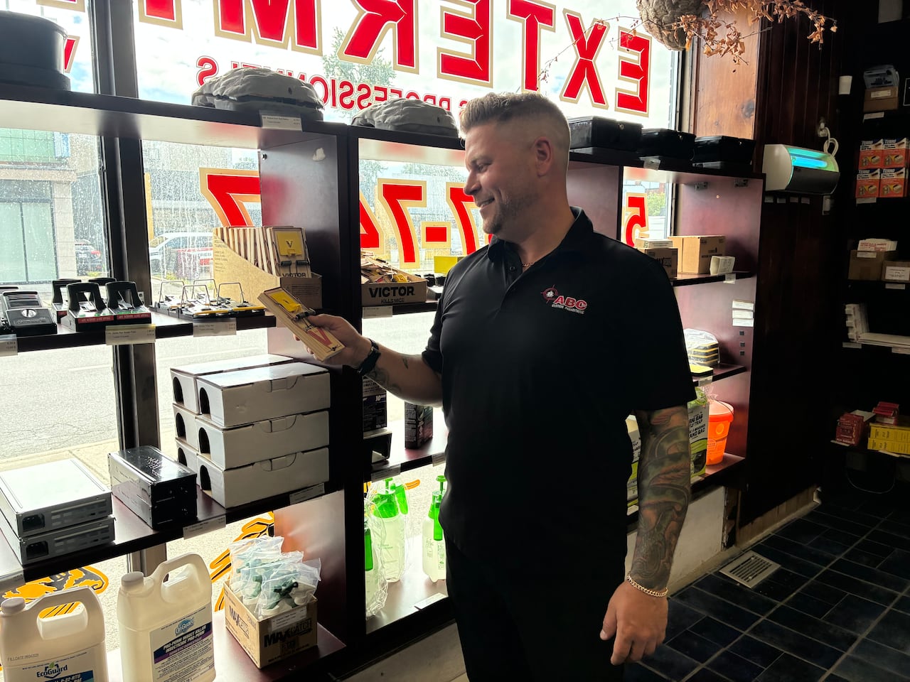 Eric Corcoran, an exterminator in Montreal says his company has seen an increase in calls about both rats and mice every year since the  pandemic.