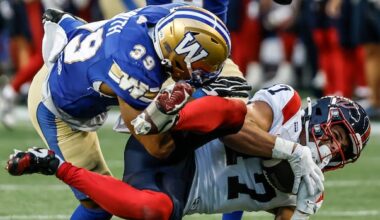 Blue Bombers defeat Alouettes 44-28, snapping Montreal's 7-game win streak