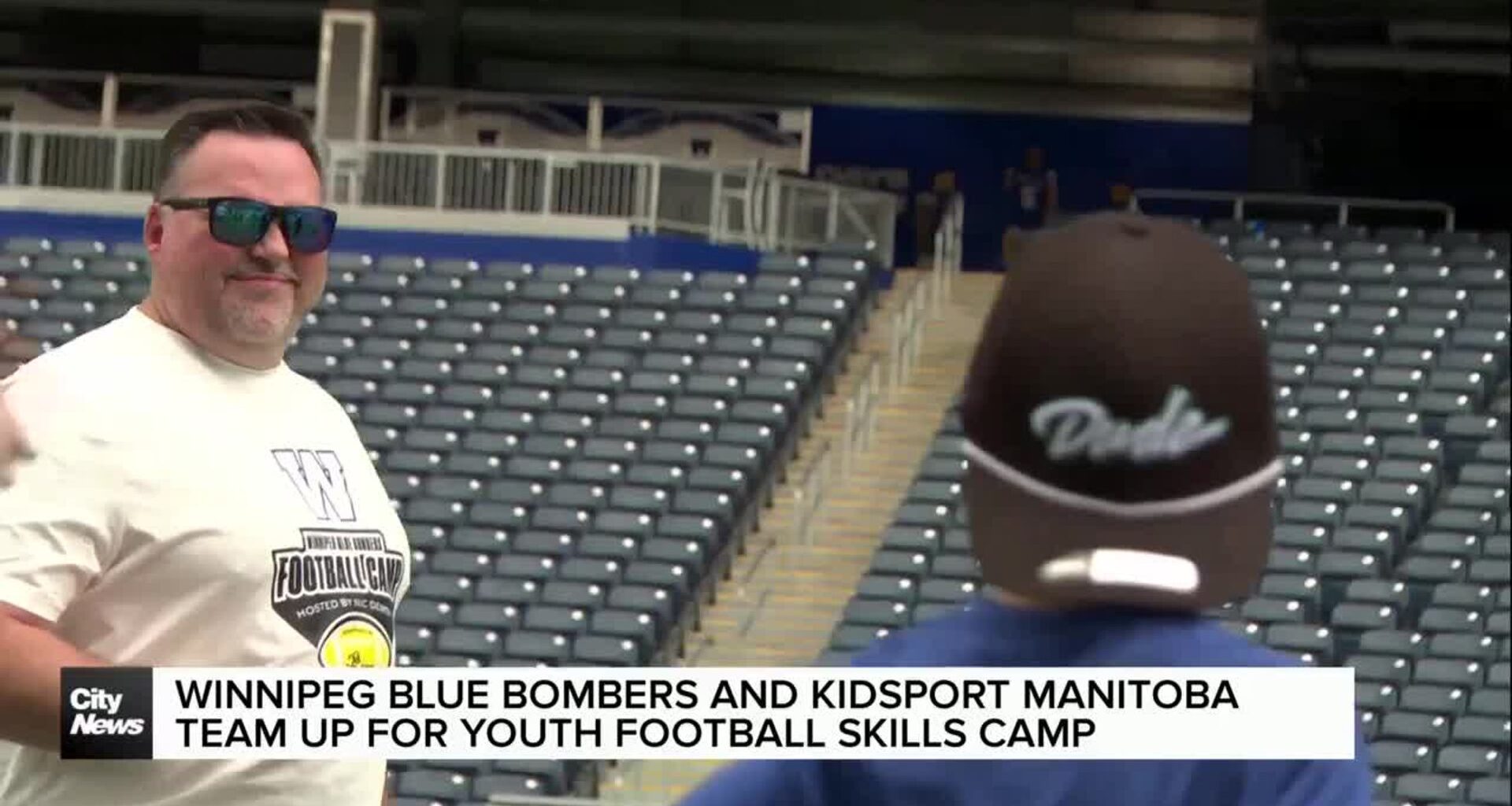 Winnipeg Blue Bombers and KidSport Manitoba team up to host skills camp
