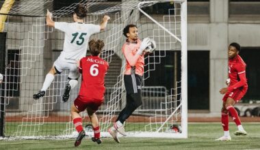 Redbirds corner the chances, Carabins claim the points in men's soccer season opener