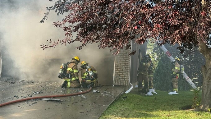 Fire crews respond to garage fire at SE Calgary home