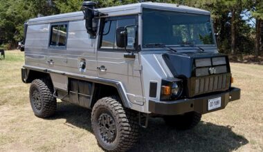 Wave at the Cute Little Hummers from This Steyr-Puch Pinzgauer 716K