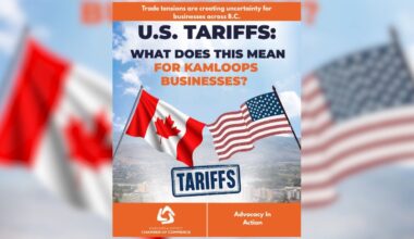 Kamloops Chamber seeks feedback on tariff impacts as businesses adapt to growing uncertainty