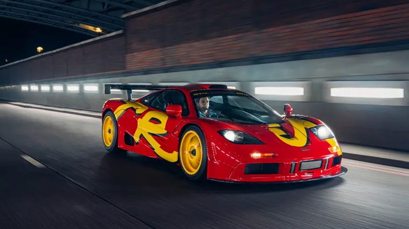 mclaren auction driving front