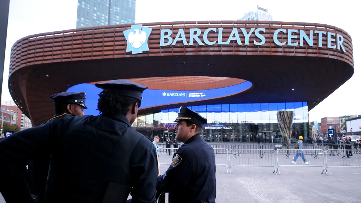 Opposing sides of WNBA trans athlete debate converge outside Fever vs. Liberty game in Brooklyn image