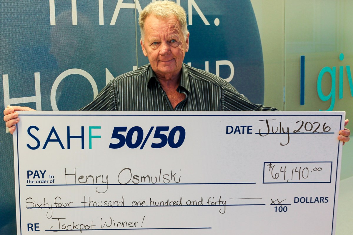 Thunder Bay man wins Sault hospital's 50/50 draw for July