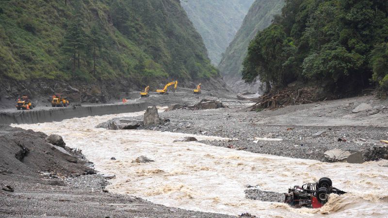 Nepal floods: Death toll and number of missing grows in Nepal and China