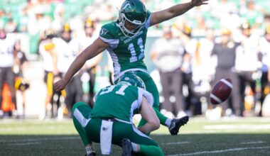 Davis: Roughriders 'keep rolling' with struggling kicker