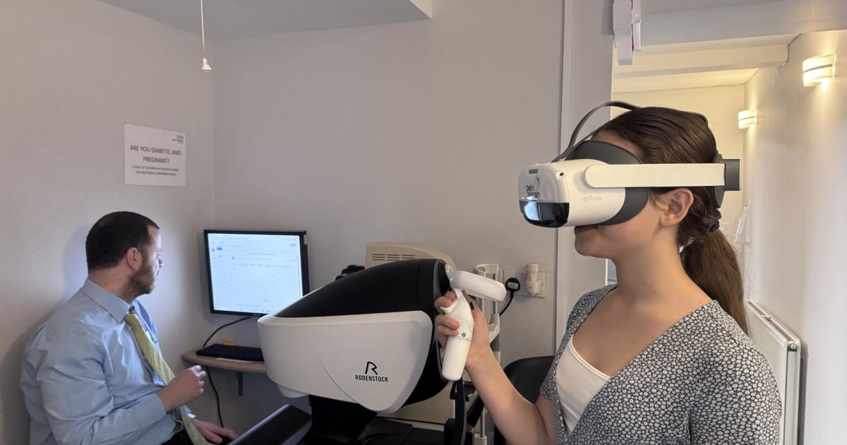 Middlewich opticians pioneering new VR headset for eye care