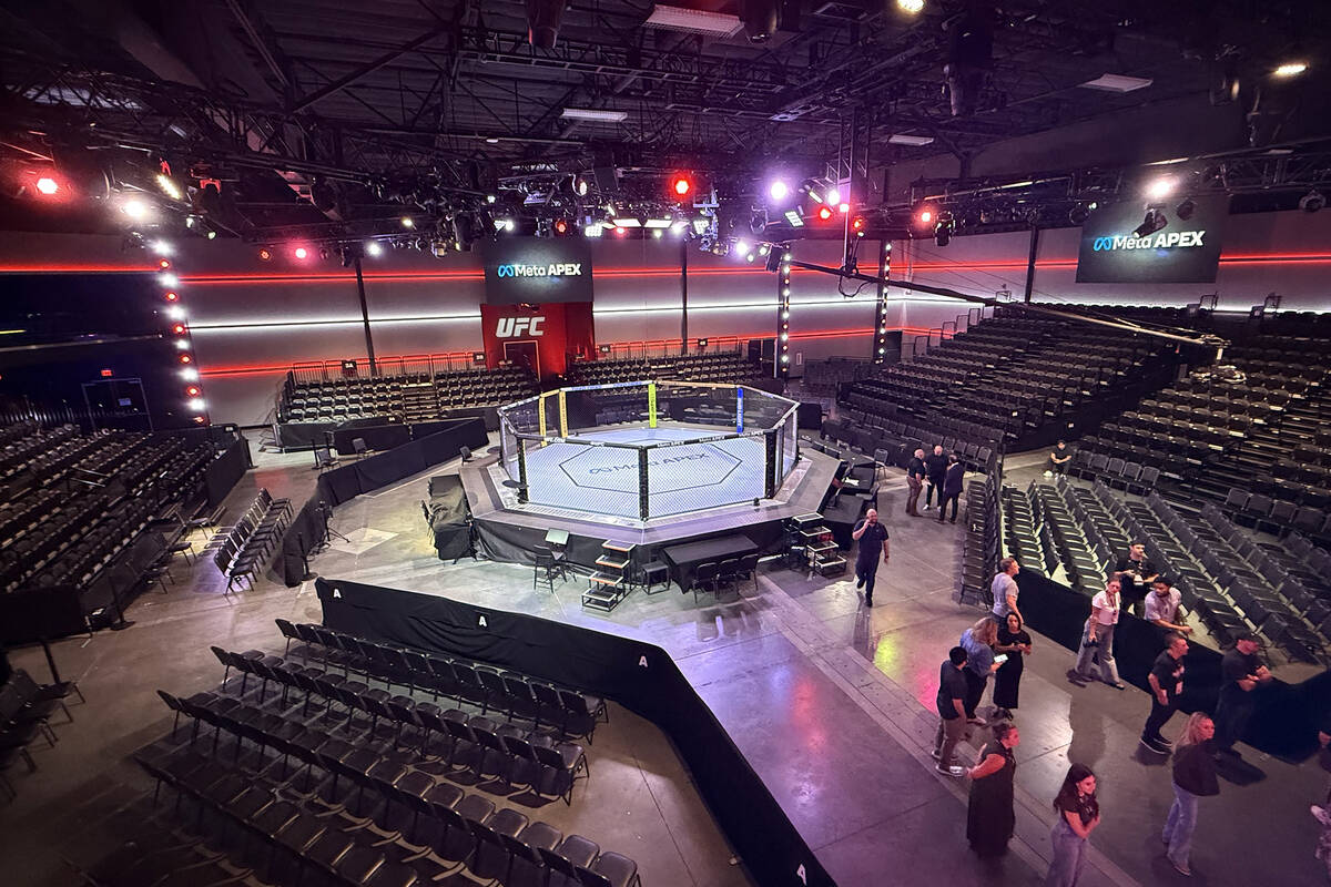 A revamped UFC Meta Apex seen on Monday, Aug. 10, 2026. (Mick Akers/Las Vegas Review-Journal)