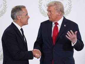 Mark Carney and Donald Trump
