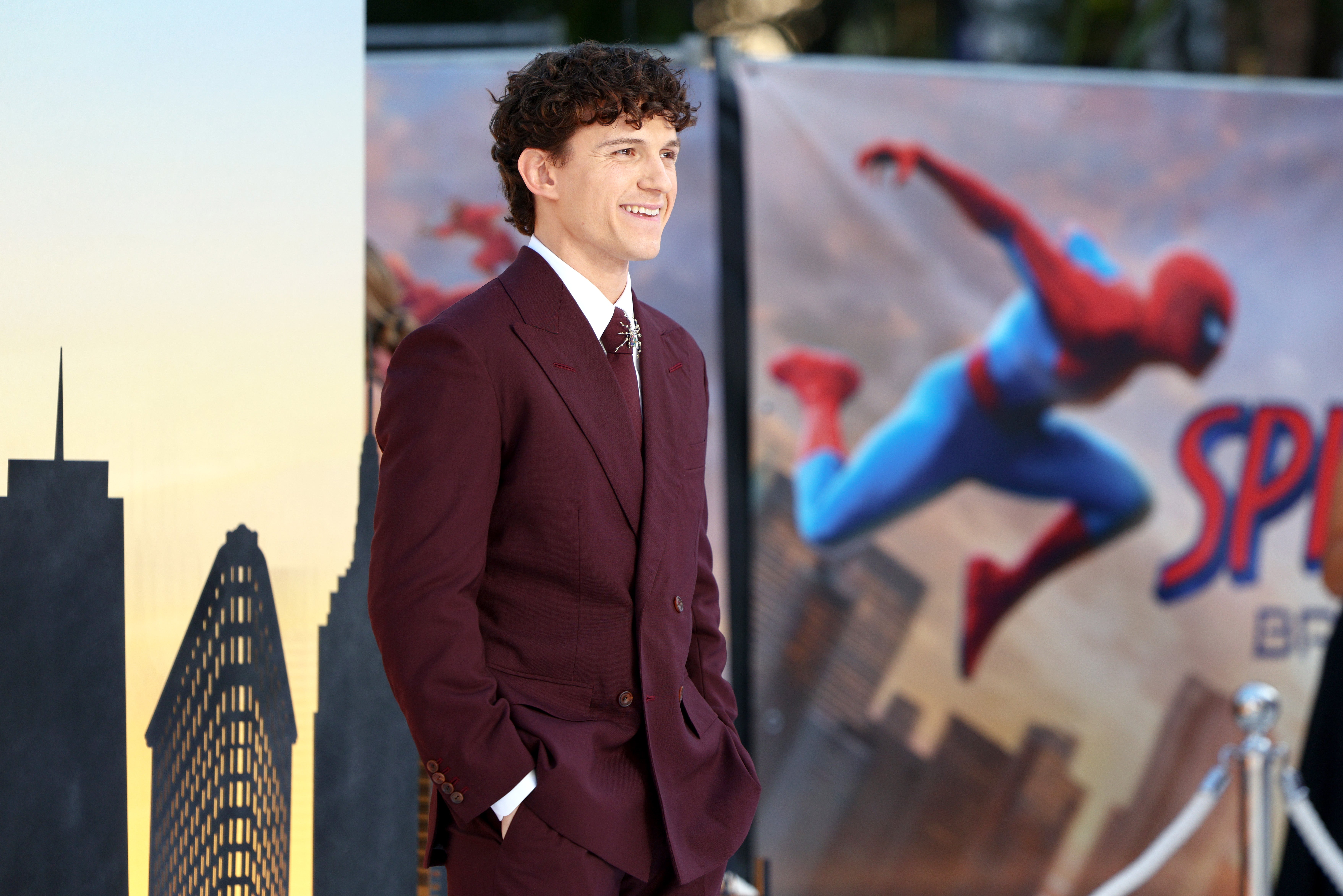 Tom Holland at the UK premiere of Spider-Man: Brand New Day