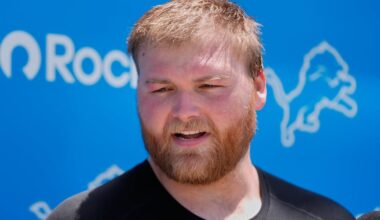 Detroit Lions center Cade Mays will miss significant time with a wrist injury, Dan Campbell says