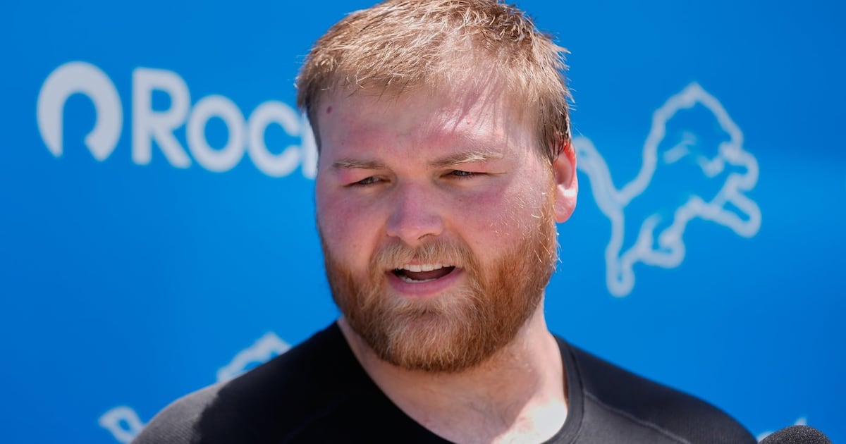Detroit Lions center Cade Mays will miss significant time with a wrist injury, Dan Campbell says
