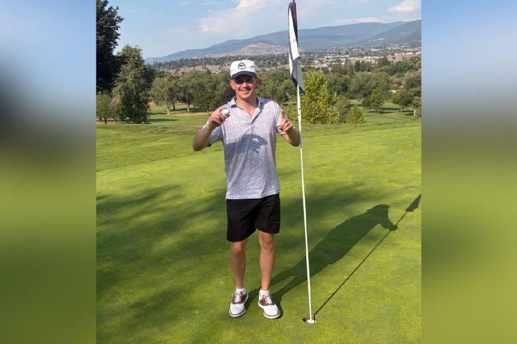 Vernon golfer records rare par-4 ace on home course