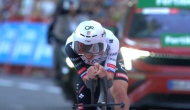 Pogačar takes first 2026 Vuelta red jersey after nailbiting time trial