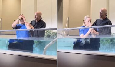 Donnie Wahlberg, Jenny McCarthy get baptized at church
