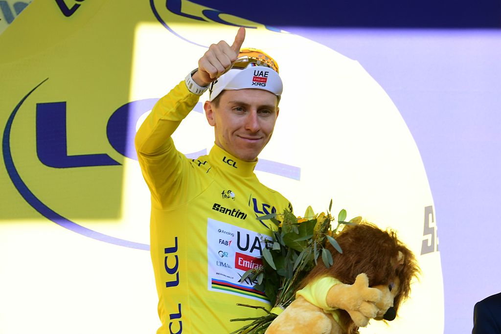 Tadej Pogačar during the 2026 Tour de France