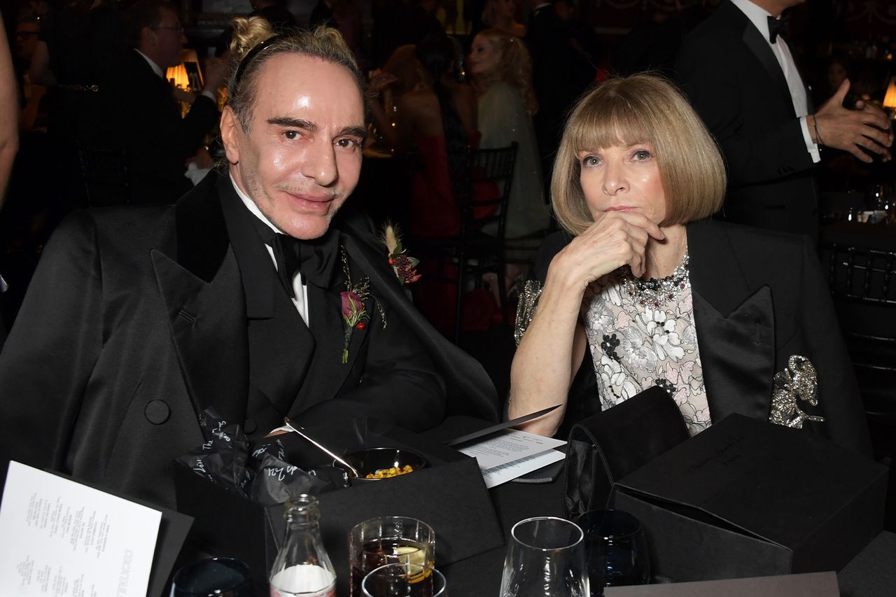 John Galliano and Anna Wintour in 2021.Credit: Dave Benett/Getty