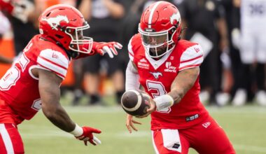 Adams Jr. throws CFL-best touchdown pass, leads Stampeders past Tiger-Cats