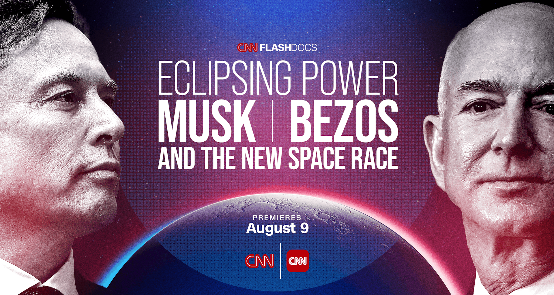 a promo banner for a space documentary
