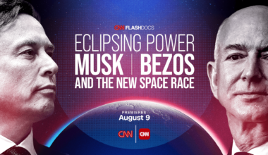 a promo banner for a space documentary