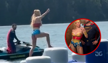 Sydney Sweeney Runs Through Obstacle Course, Dresses As Sexy Wonder Woman Alongside Scooter Braun
