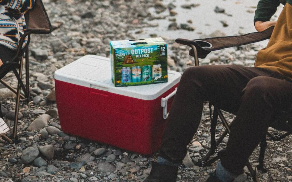 Beachside get-togethers call for a mix pack like Vancouver Island Brewing’s Outpost. (Photo by Vancouver Island Brewing)