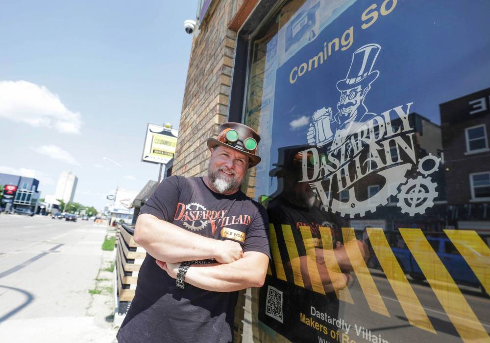 RUTH BONNEVILLE / FREE PRESS
Dastardly Villain Ale owner Scott Tackaberry says the brewery will open in the spring.