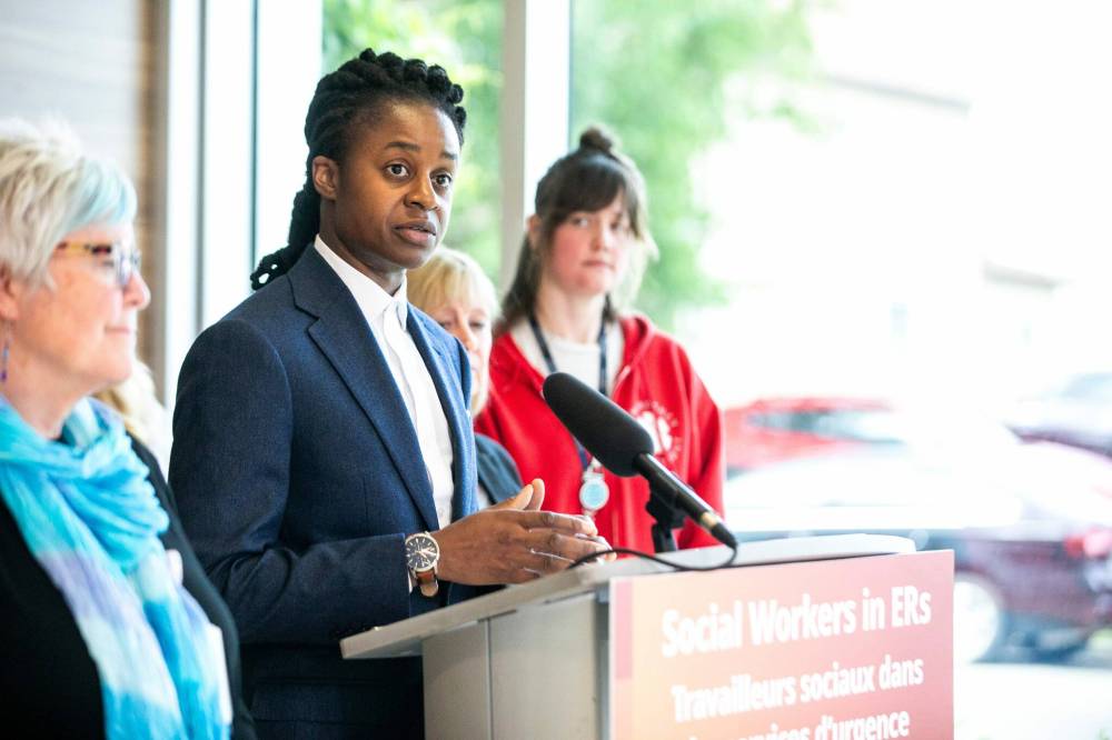 MIKAELA MACKENZIE / FREE PRESS
Health Minister Uzoma Asagwara