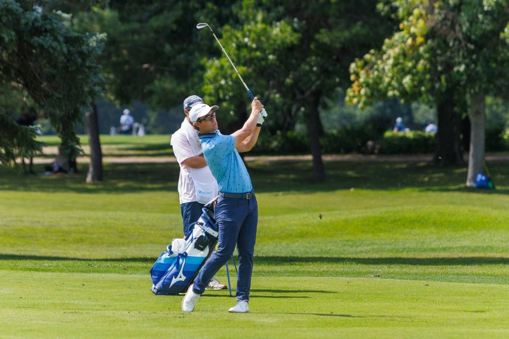 MIKE DEAL / FREE PRESS
Alabama’s Thomas Ponder, ranked 1st on the PGA Tour Americas points list, is among 22 golfers who are four shots off the pace after shooting 68 on Thursday.