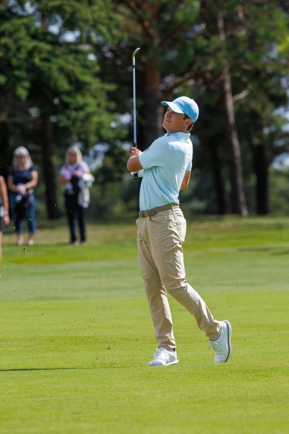 MIKE DEAL / FREE PRESS
Winnipegger Braxton Kuntz shot a stellar five-under 65 to finish just one shot shy of the lead after the first round of the Manitoba Open Thursday.