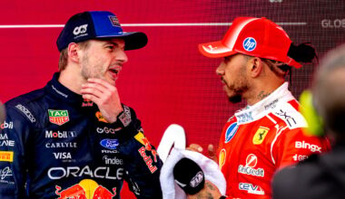 Lewis Hamilton and Max Verstappen