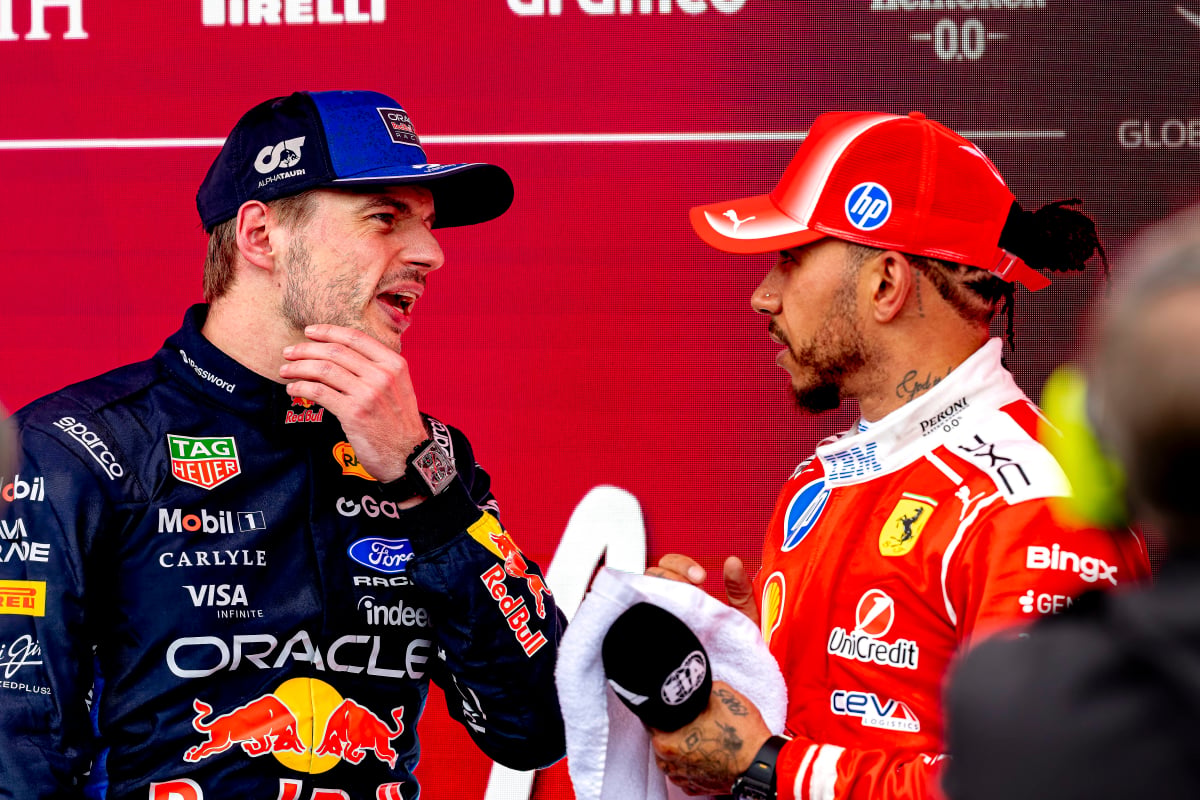 Lewis Hamilton and Max Verstappen