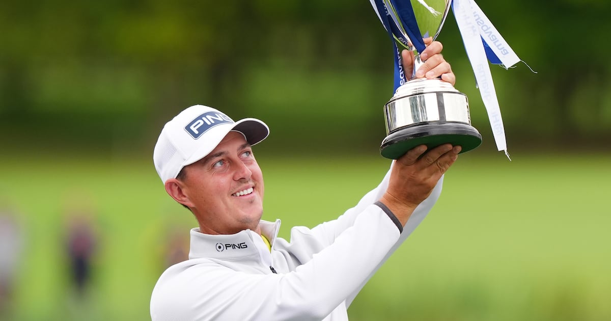 Signed, sealed, delivered: Former grocery driver Joe Dean wins British Masters with wife as caddie