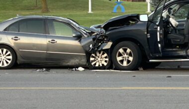 Man, woman injured following overnight collision in Brampton