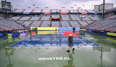 Rain washes out first day of National Bank Open main draw in Montreal