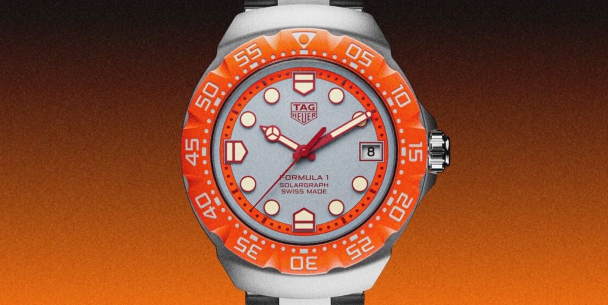 TAG Heuer's New Formula 1 Solargraph Is One of Its Most Affordable—and Brightest—Watches
